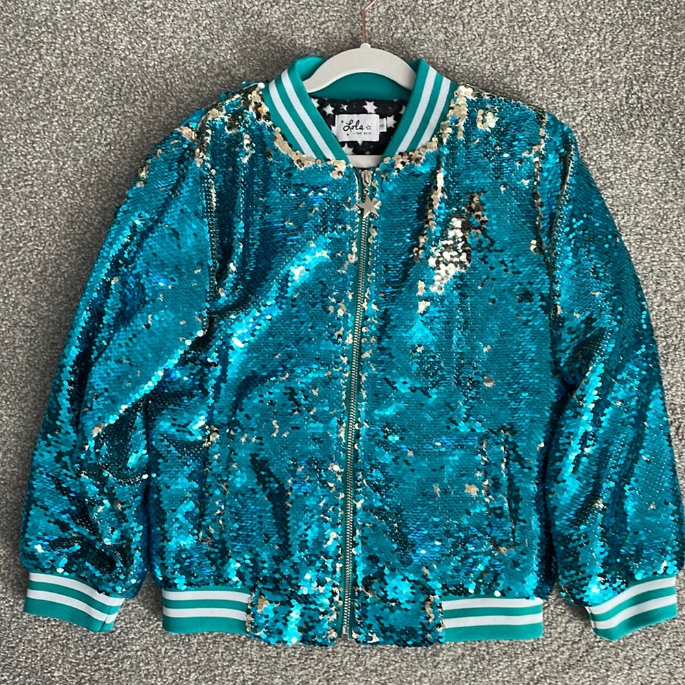 Lola and the Boys sequin jacket